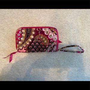 Vera Bradley Pink Wallet Wristlet- great condition